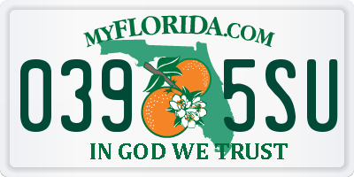 FL license plate 0395SU