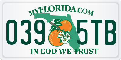 FL license plate 0395TB