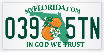 FL license plate 0395TN