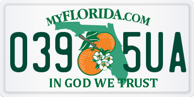FL license plate 0395UA