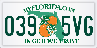 FL license plate 0395VG