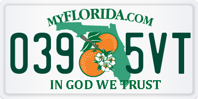 FL license plate 0395VT