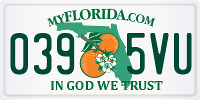 FL license plate 0395VU