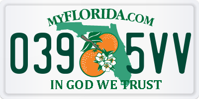 FL license plate 0395VV