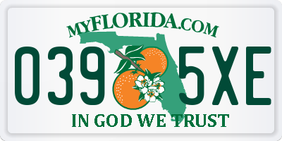 FL license plate 0395XE