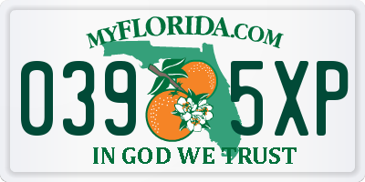 FL license plate 0395XP