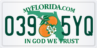 FL license plate 0395YQ