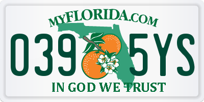 FL license plate 0395YS