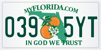 FL license plate 0395YT