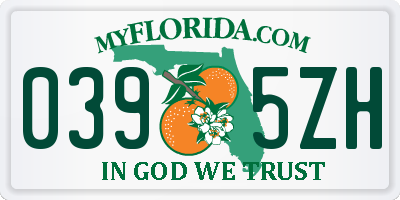 FL license plate 0395ZH
