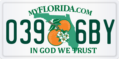 FL license plate 0396BY
