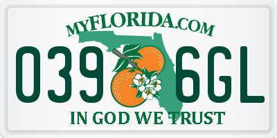 FL license plate 0396GL