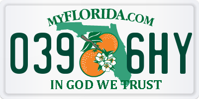 FL license plate 0396HY