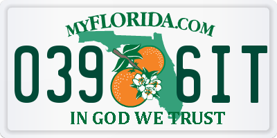 FL license plate 0396IT