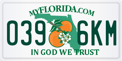 FL license plate 0396KM