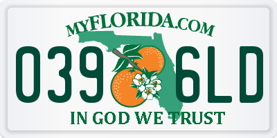 FL license plate 0396LD