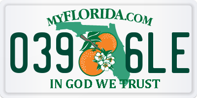 FL license plate 0396LE