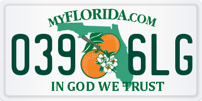 FL license plate 0396LG