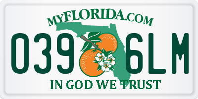 FL license plate 0396LM