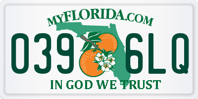 FL license plate 0396LQ