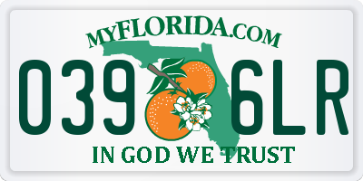 FL license plate 0396LR
