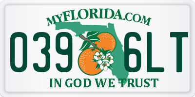 FL license plate 0396LT