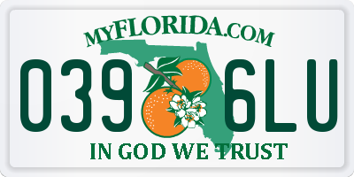 FL license plate 0396LU