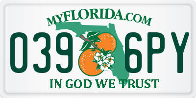 FL license plate 0396PY