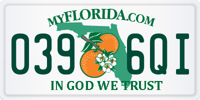 FL license plate 0396QI