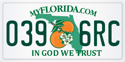 FL license plate 0396RC
