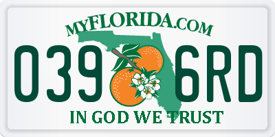 FL license plate 0396RD
