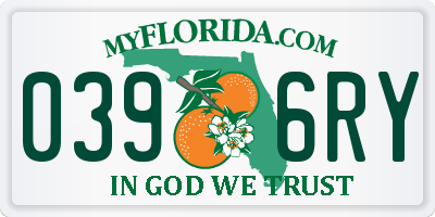 FL license plate 0396RY