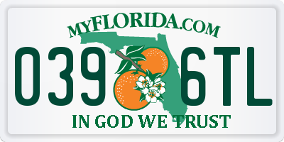 FL license plate 0396TL