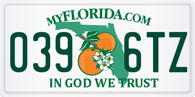 FL license plate 0396TZ
