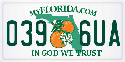 FL license plate 0396UA