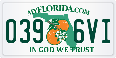 FL license plate 0396VI