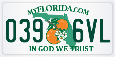 FL license plate 0396VL