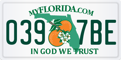 FL license plate 0397BE
