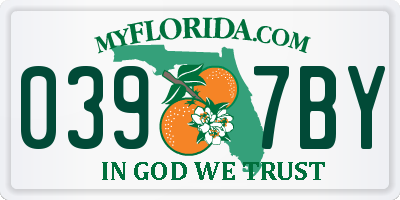 FL license plate 0397BY