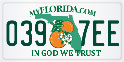 FL license plate 0397EE