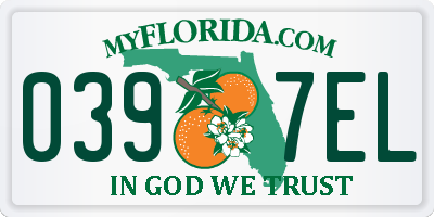 FL license plate 0397EL
