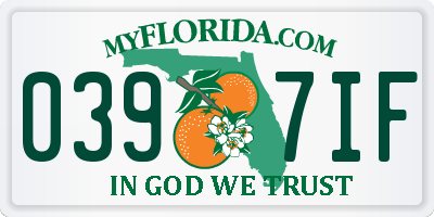 FL license plate 0397IF