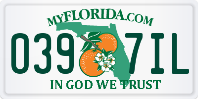 FL license plate 0397IL