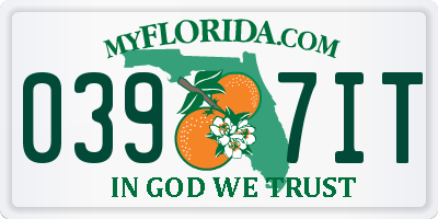 FL license plate 0397IT