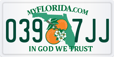 FL license plate 0397JJ