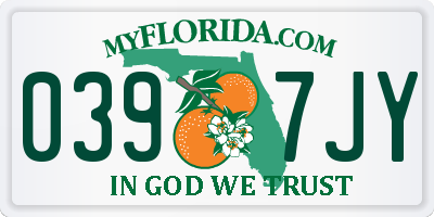 FL license plate 0397JY
