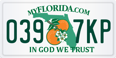 FL license plate 0397KP