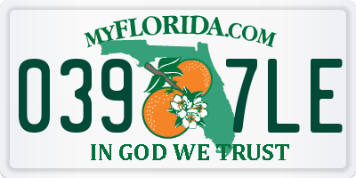 FL license plate 0397LE