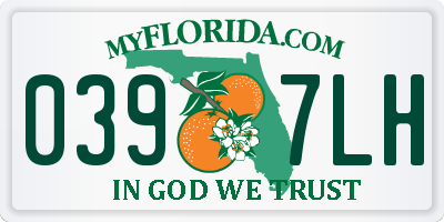 FL license plate 0397LH