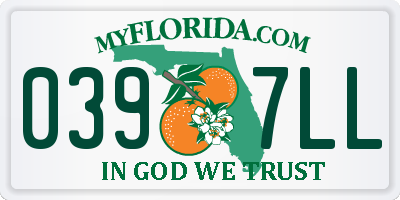 FL license plate 0397LL